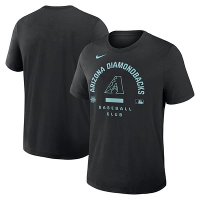 Arizona Diamondbacks Nike Authentic Collection Early Work Tri-Blend Dri-FIT T-Shirt - Black